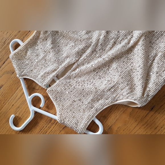 Cream sparkling dress - Picture 4 of 5